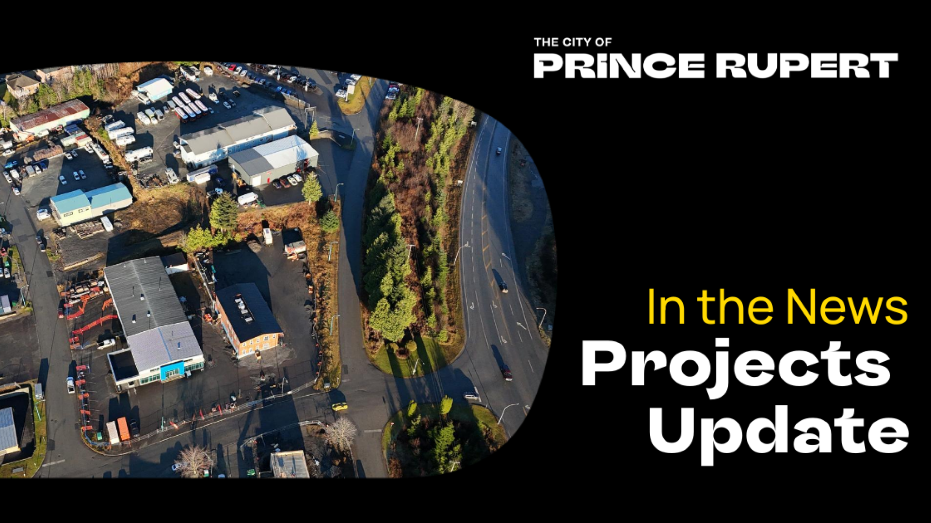 overhead photo of new public works buildings