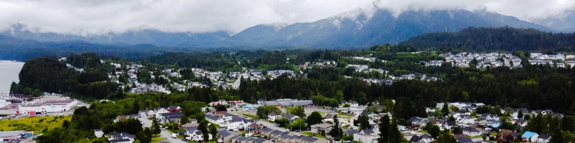 Overhead view of East side