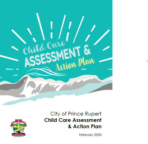 cover of child care plan with graphic mountains in the back ground