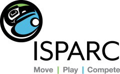 ISPARC logo with 'move, play, compete' slogan